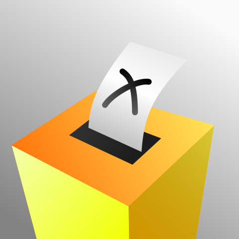 480px A coloured voting box