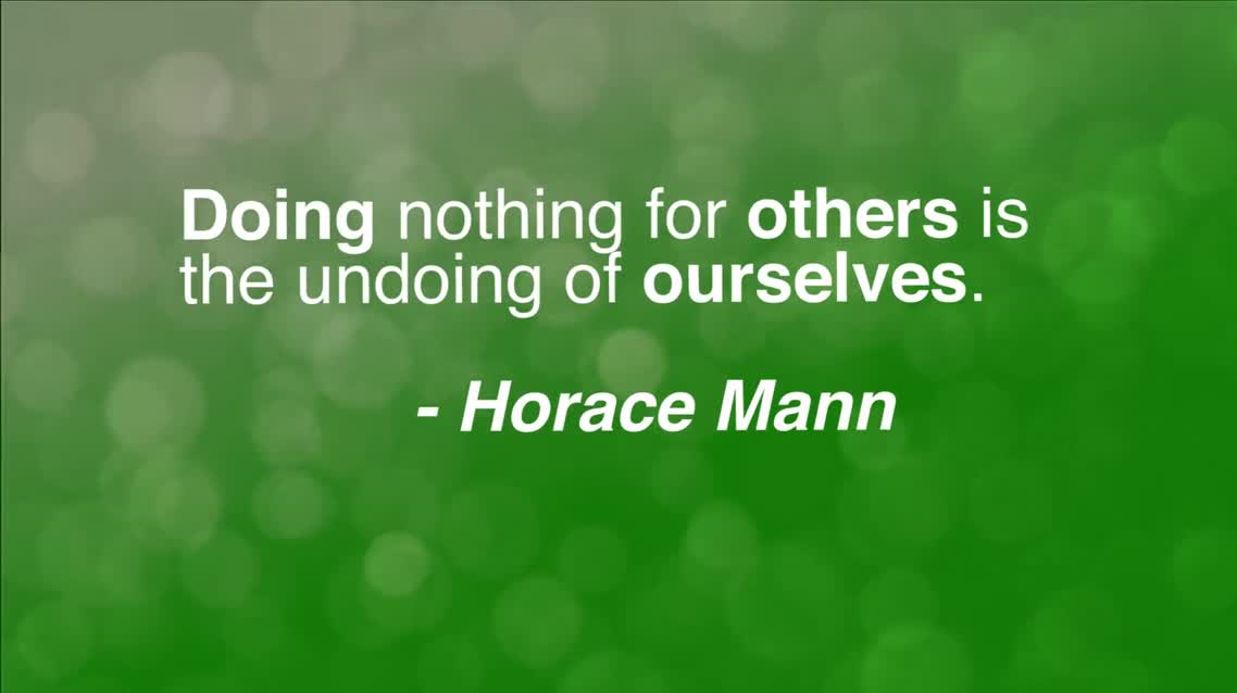 Doing nothing for others